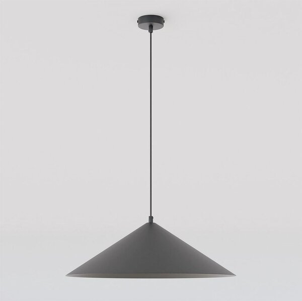 Závěsné svítidlo MONO 1L – černé, grafitové sklo, 1× E14, šířka 50 cm