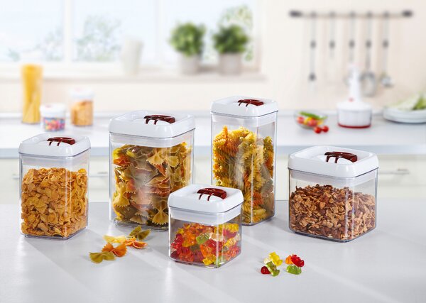 Leifheit Fresh&Easy úložný box 9.9x9.9x10.3 cm průhledná-bílá 31207