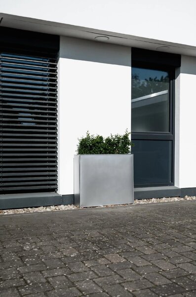Květináč ELEMENTO, pozink, šířka 90 cm, stříbrný