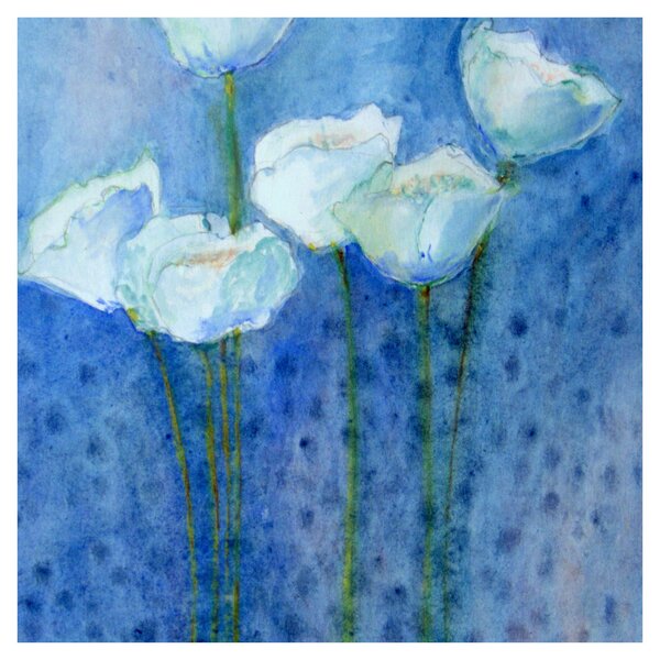 Obraz - Bílé tulipány (30x30 cm)