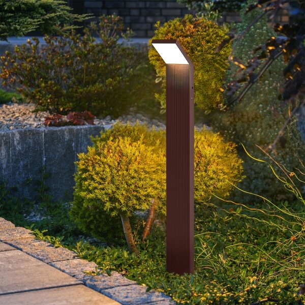 Brilagi - LED Venkovní lampa RIANO LED/8W/230V hnědá IP65 80 cm