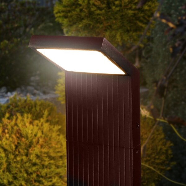 Brilagi - LED Venkovní lampa RIANO LED/8W/230V hnědá IP65 80 cm