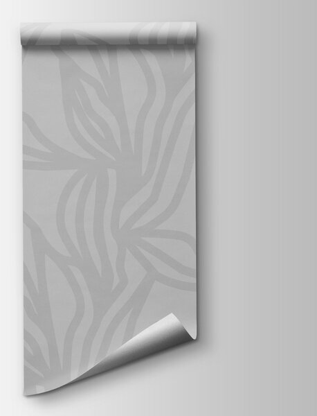 Fototapeta Šedý vzor s listy, Abstraktní fototapety, Populární fototapety, t00817v2 - Tapeko.co.cz