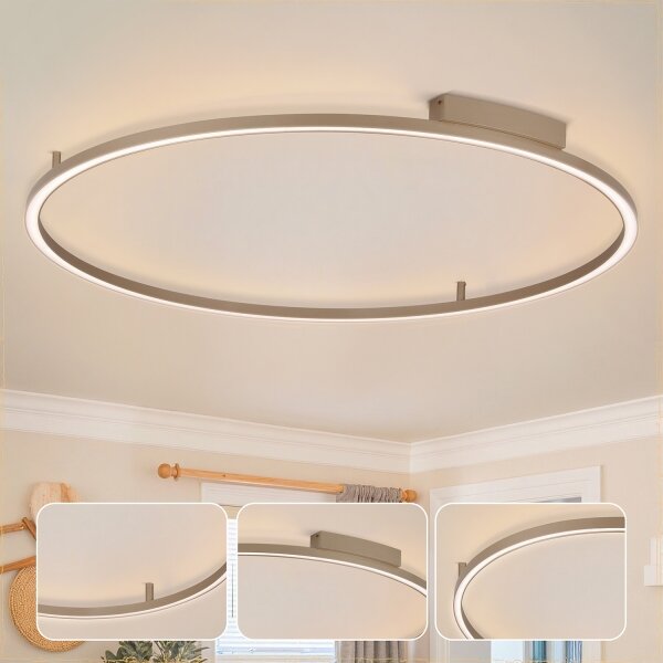 Brilagi - LED Stmívatelné svítidlo PORTOFINO LED/85W/230V pr. 120 cm béžová + DO