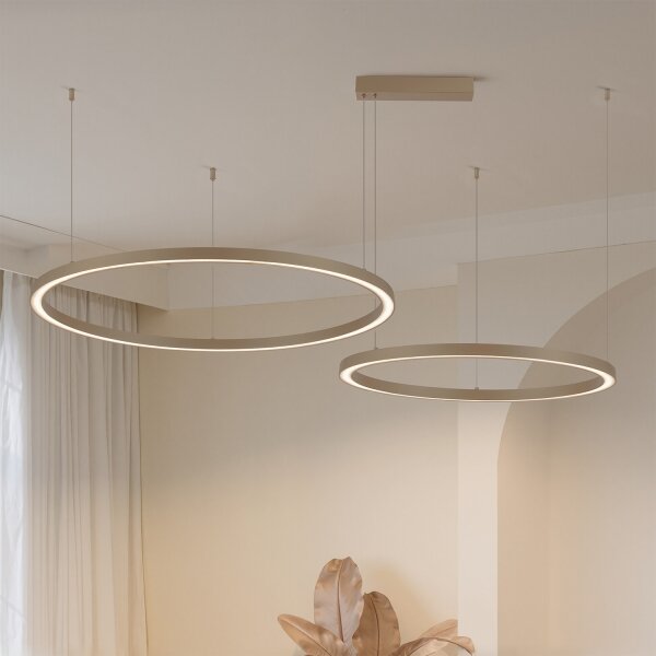 Brilagi - LED Stmívatelný lustr na lanku PORTOFINO LED/98W/230V béžová + DO