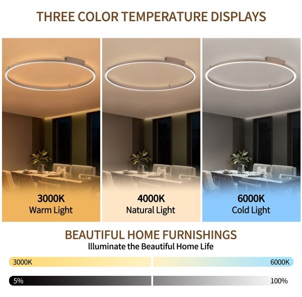 Brilagi - LED Stmívatelné svítidlo PORTOFINO LED/85W/230V pr. 120 cm béžová + DO