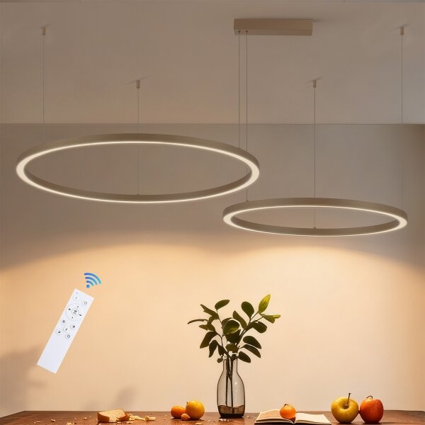 Brilagi - LED Stmívatelný lustr na lanku PORTOFINO LED/98W/230V béžová + DO