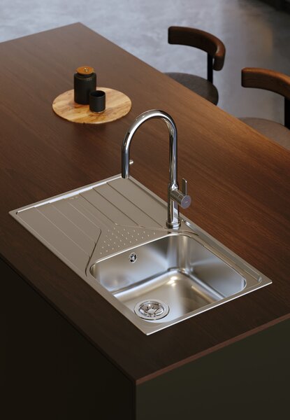 Teka Oval kuchyňská baterie stojící chrom 116020011