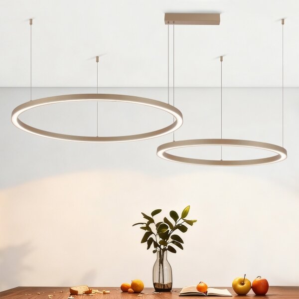 Brilagi - LED Stmívatelný lustr na lanku PORTOFINO LED/98W/230V béžová + DO