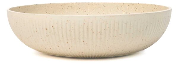 Okrasná miska PLANA, sklolaminát, průměr 34 cm, béžová