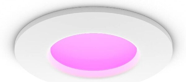 Hue WCA Slim koupelnové zápustné svítidlo LED 8,3W 750lm 2200-6500K RGB 9cm kulaté IP44, bílé