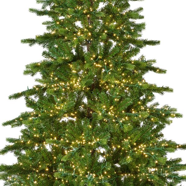 Umělý vánoční stromeček Galloway 210 cm s LED - Zelené stromky - Výška 210 cm