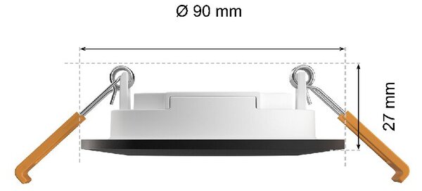 Hue WCA Slim zápustné svítidlo 3x LED 8,3W 790lm 2200-6500K RGB CRI80 9cm kulaté IP44, černé