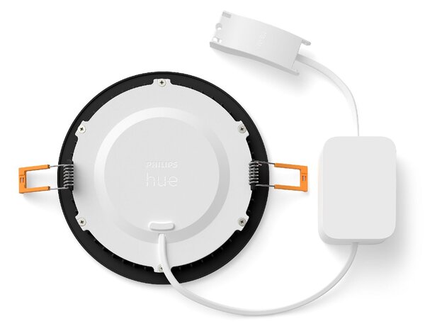 Hue WCA Slim L zápustné svítidlo LED 12W 930lm 2200-6500K RGB CRI80 17cm kulaté IP44, černé