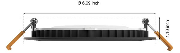 Hue WCA Slim L zápustné svítidlo LED 12W 930lm 2200-6500K RGB CRI80 17cm kulaté IP44, černé