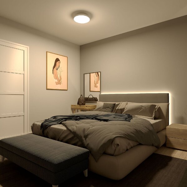 Fleta UltraEfficient stropní svítidlo LED 10W 1850lm 2700K CRI80 35cm kulaté IP20, bílé