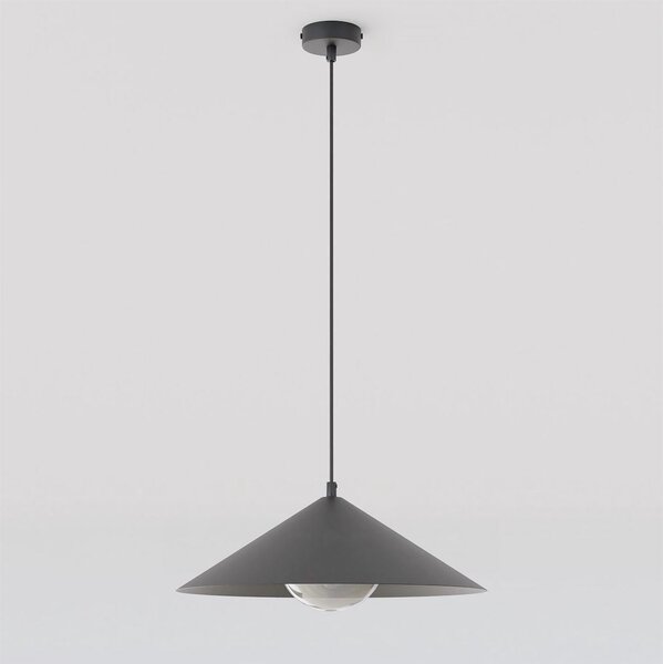 Závěsné svítidlo MONO 1M – černé, grafitové sklo, 1× E14, šířka 40 cm