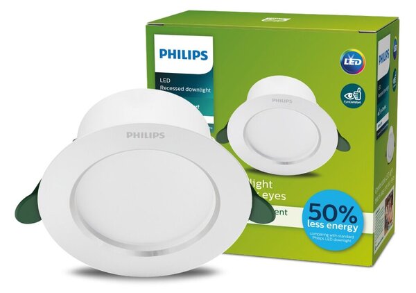 DIAMOND Cut Ultra Efficient podhledové LED svítidlo 2W 310lm 3000K 9cm kulaté IP20, bílé