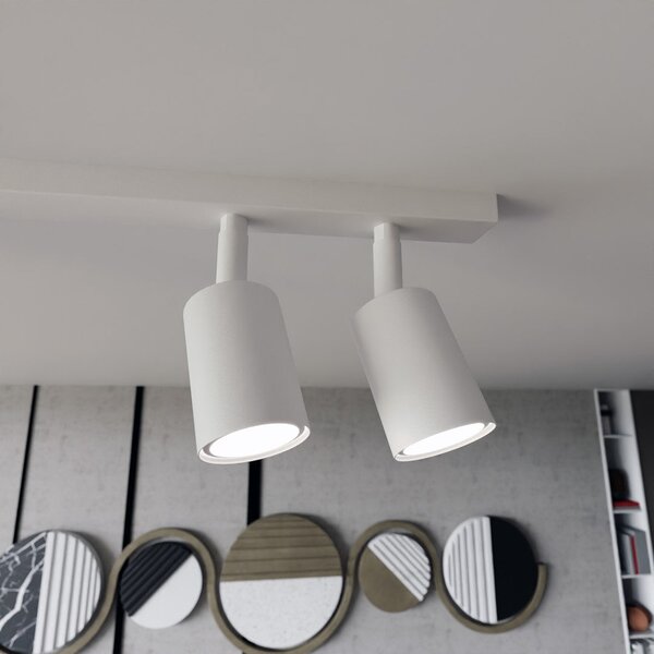 Stropní svítidlo FLASH 4 – bílé, 4× GU10, šířka 70 cm