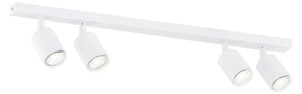 Stropní svítidlo FLASH 4 – bílé, 4× GU10, šířka 70 cm