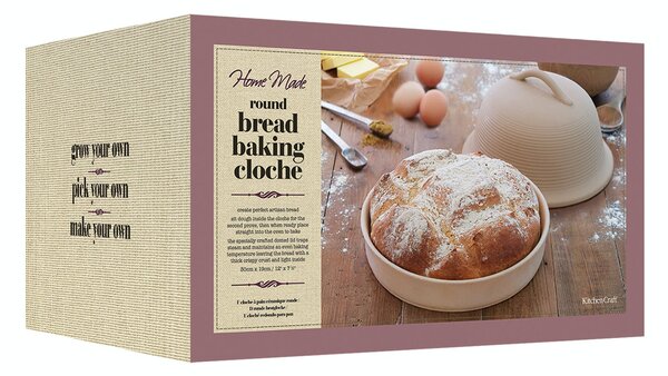 Forma na pečení chleba v troubě KitchenCraft 30 cm, smetanová KCHMCLOCHERD