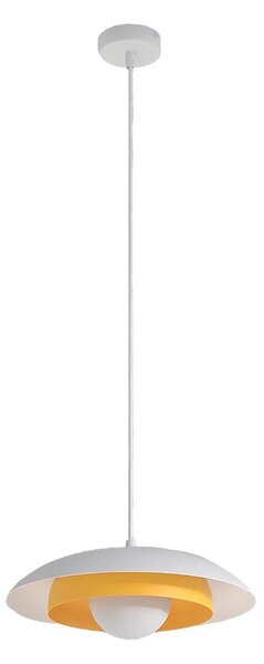 Závěsné svítidlo SKIN 1 – bílé / oranžové, sklo, 1× G9, šířka 30 cm