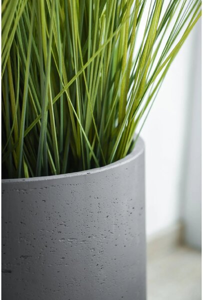 Květináč TROPICO, sklolaminát, výška 29 cm, antracit