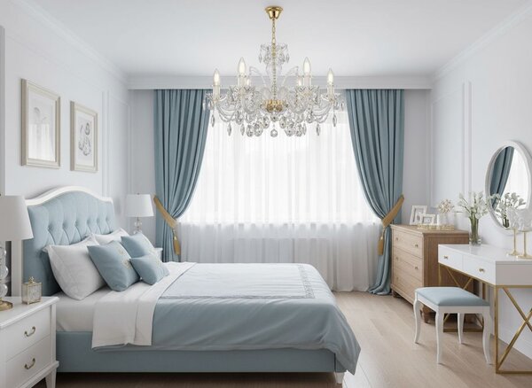 Lustr křišťálový EL102601oPB, Varianta Stříbrný