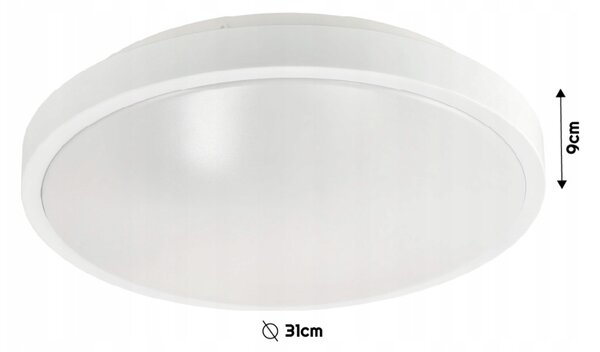 ECOLIGHT Kulaté LED stropní svítidlo - 2xE27 - bílé