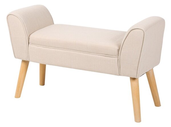 Designová lavice Dafina 90 cm len béžová