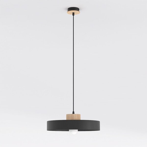 Závěsné svítidlo KIVI 1L – černé, 1× E27, šířka 35 cm