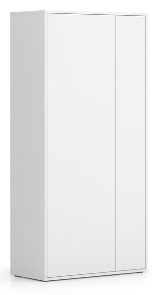 Šatní skříň s výsuvem BLOCK, 850 x 400 x 1748 mm, bílá