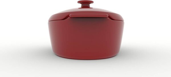 Mile Henry pekáč s poklicí 41,5 cm 5,8 l červený – keramický oválný pekáč na kachnu a husu pro šťavnaté pečení - eshopové balení 349556