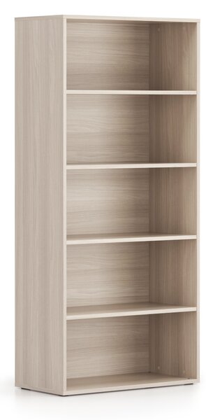 Kancelářský regál BLOCK, 800 x 400 x 1748 mm, dub přírodní