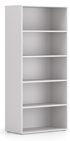 Kancelářský regál BLOCK, 800 x 400 x 1748 mm, bílá