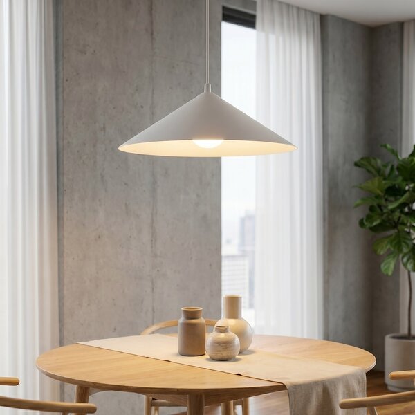 Závěsné svítidlo MONO 1L – bílé, opálové sklo, 1× E14, šířka 50 cm