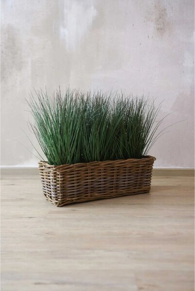 Přírodní truhlík FLORET, ratan, délka 60 cm, natur