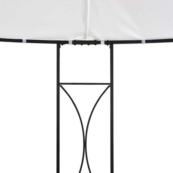 Altán 300 x 290 cm bílý kruhový 310030