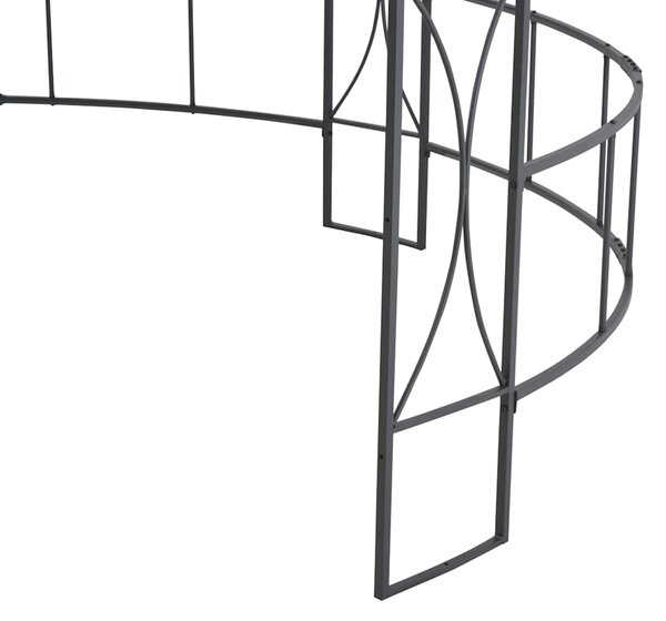 Altán 300 x 290 cm bílý kruhový 310030