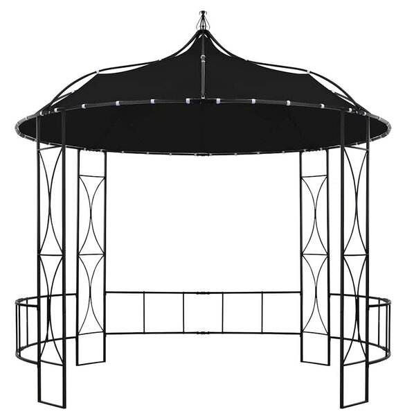 Altán 300 x 290 cm antracitový kruhový 310031