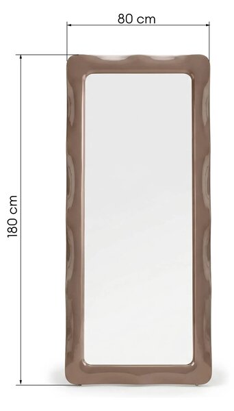 Hector Nástěnné zrcadlo Noelle 180x80 cm moka