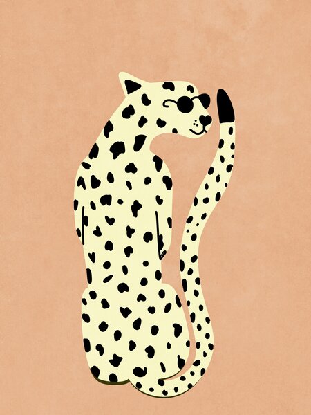 Ilustrace Cool Cheetah, Raissa Oltmanns, (30 x 40 cm)