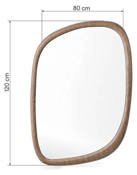 Hector Nástěnné zrcadlo Siri 120 cm ořech