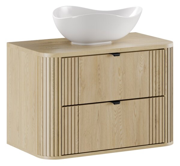 Comad Koupelnová skříňka s deskovým umyvadlem SET-OVC B CREMONA 80 dub cremona