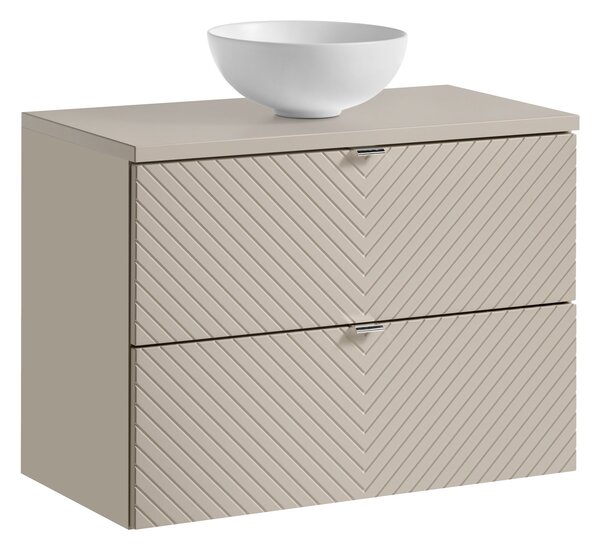 Comad Koupelnová skříňka s deskovým umyvadlem SET-VIC B CASHMERE 80 kašmír