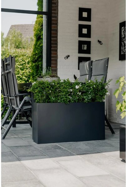 Květináč ELEMENTO SLIM, sklolaminát, šířka 90 cm, antracit