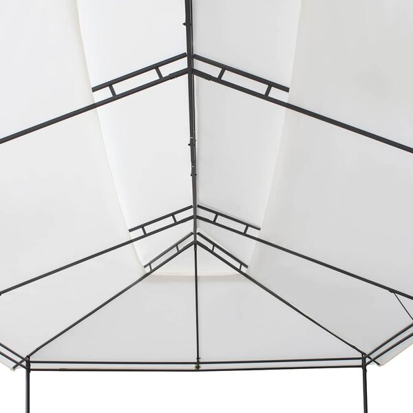 Zahradní altán 600 x 298 x 270 cm bílý 180 g/m² 310072