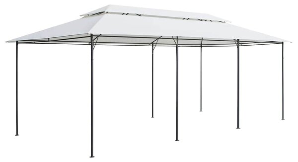 Zahradní altán 600 x 298 x 270 cm bílý 180 g/m² 310072