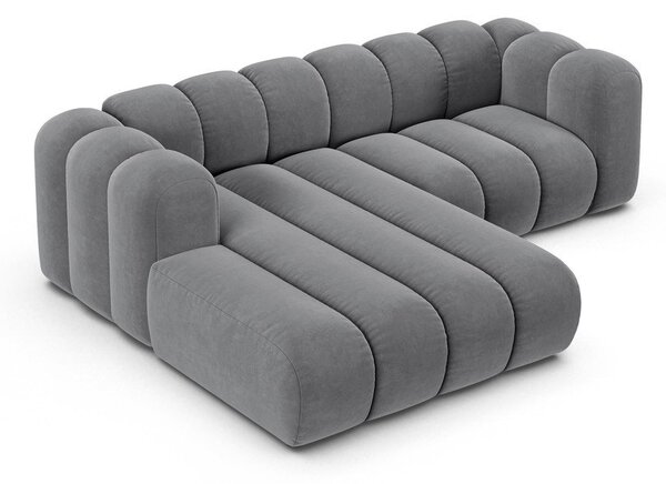 Světle šedá rohová pohovka (levý roh) Lupine – Micadoni Home