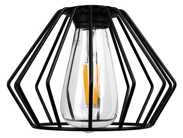 BERGE LED závěsné stropní svítidlo, dřevěný trám, 2xE27, lustr Loft Brylant